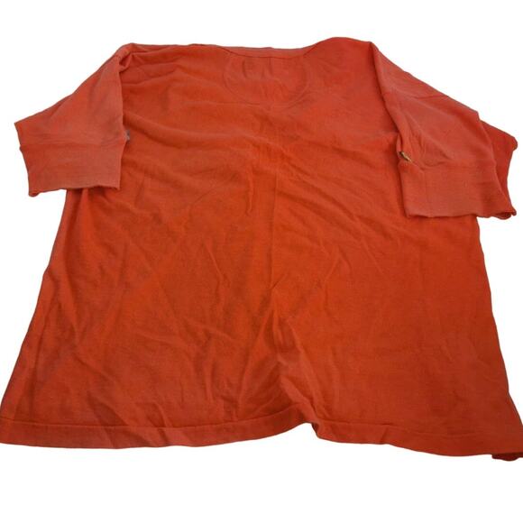 Vintage Elaine Post Orange Nautical Applique T Shirt Size Medium READ - Picture 8 of 11